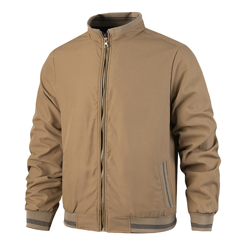 Men's Double-sided Wear Stand-up Collar Casual Jacket