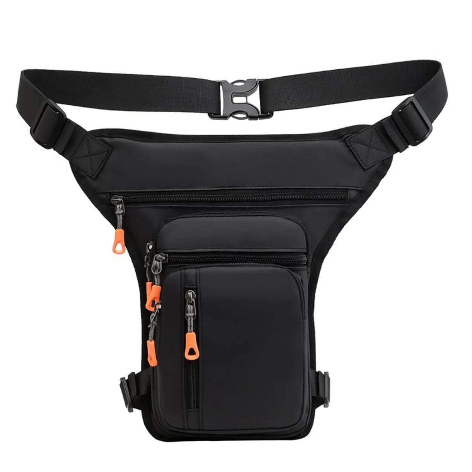 Ousawig Leg Bag Nylon Thigh Bag Drop Leg Bag for Men Outdoor Hiking Climbing Hip Bags Motorcycle Riding Leg Pouch Waist Fanny Packs (black)