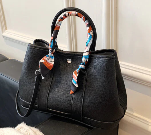 Fashion Women's Scarf Shoulder Crossbody Tote Bag